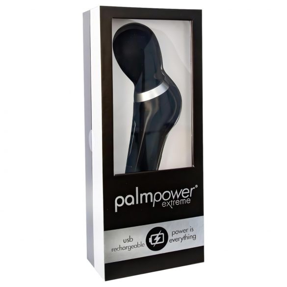 PalmPower Extreme Wand - polnilni masažni vibrator (črn)