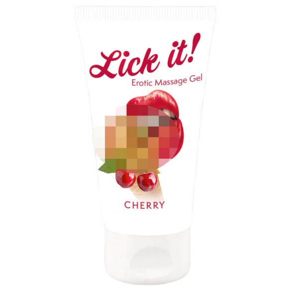 Lick it! - užitna lubrikanta 2v1 - češnja (50ml)