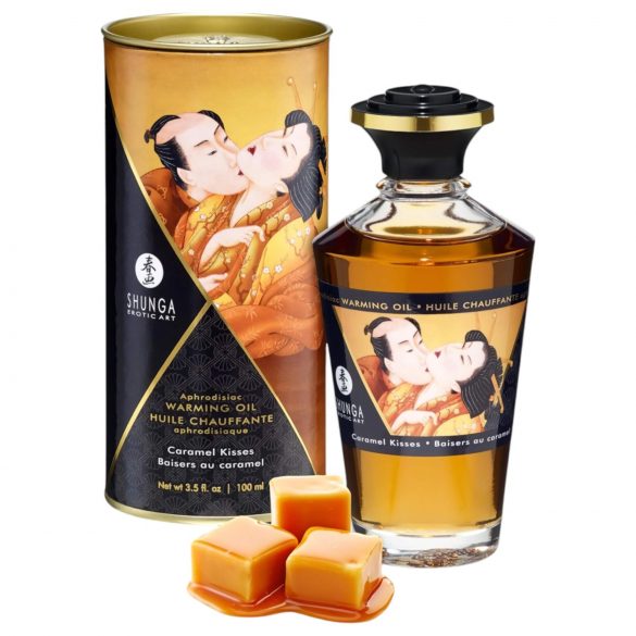 Shunga - masažno olje za ogrevanje - karamela (100ml)