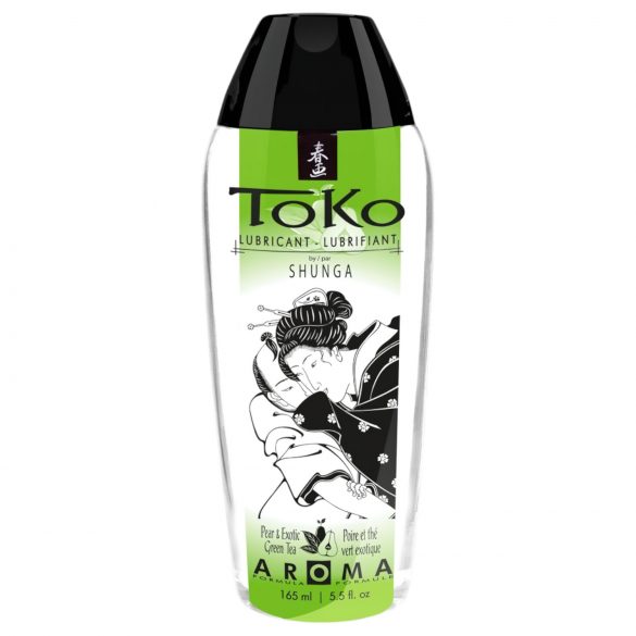 Shunga Toko - lubrikant na vodni osnovi - hruška in zeleni čaj (165ml)