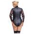 Cottelli Bondage Plus Size - čipkast bodi (črna) - 2XL