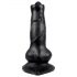 Animalorny - pasji penis dildo - 12 cm (črna)