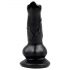 Animalorny - pasji penis dildo - 12 cm (črna)