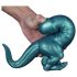 Toppedmonster - dinozaver silikonski dildo - 26 cm (turkizna)