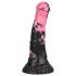 Bad Horse - silikonski konjski dildo - 18 cm (črno-roza)