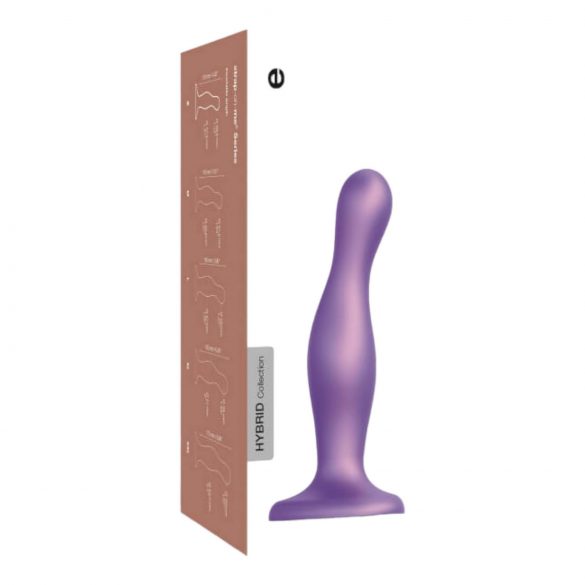 Strap-on-me Curvy M - valovit dildo z nogami (vijolična)