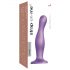 Strap-on-me Curvy L - valovit, s priseskom dildo (vijoličen)