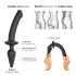 Strap-on-me Swith Semi-Realistic XXL - 2v1 dildo (črna)