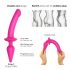 Strap-on-me Swith Semi-Realistic L - 2v1 silikonski dildo (roza)