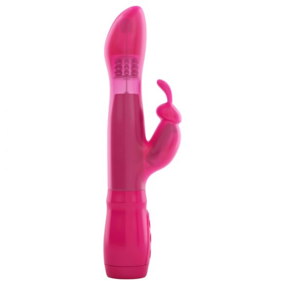 Dorcel Furious Rabbit - vibrator z dodatkom za draženje klitorisa (roza)