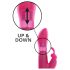 Dorcel Furious Rabbit - vibrator z dodatkom za draženje klitorisa (roza)