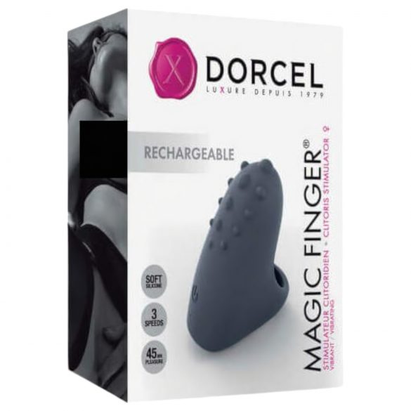 Dorcel Magic Finger - vibrator za prste z možnostjo polnjenja (siv)