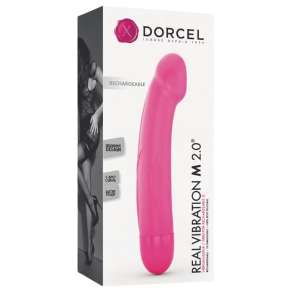 Dorcel Real Vibration M 2.0 - vibrator za polnjenje (roza)