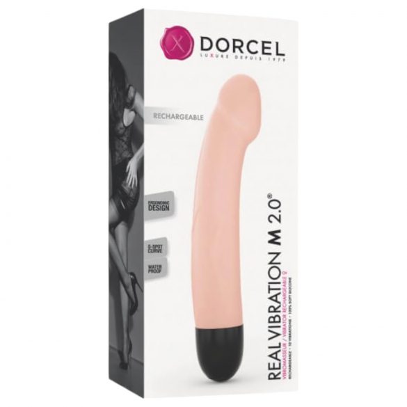 Dorcel Real Vibration M 2.0 - vibrator za polnjenje (naravni)