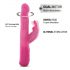 Dorcel Baby Rabbit 2.0 - polnilni vibrator s stimulatorjem klitorisa (roza)