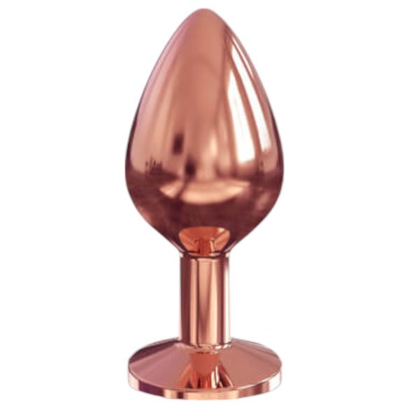 Dorcel Diamond Plug M - aluminijasti analni čep - srednji (rožnato zlato)