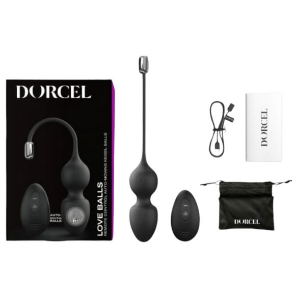 Dorcel Love Balls - Magnetne žogice za polnjenje (črne)