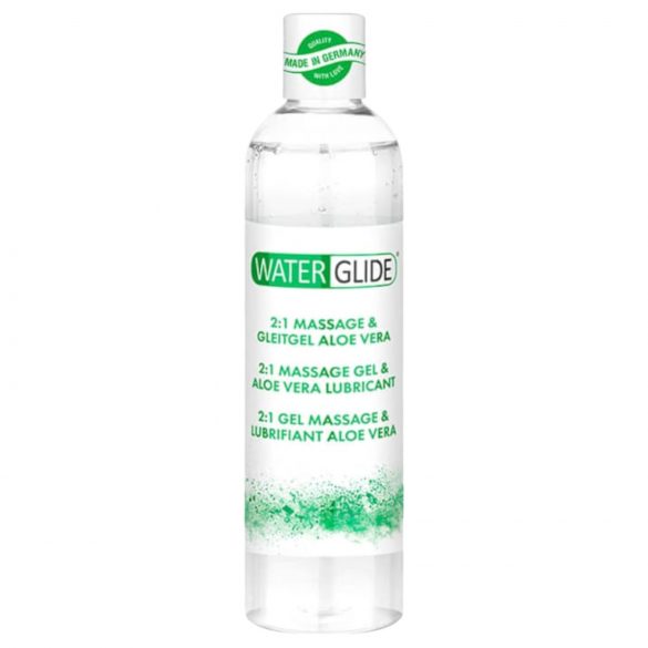 Waterglide 2v1 - lubrikant in masažni gel na vodni osnovi - aloe vera (300ml)