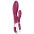 Satisfyer Heated Affair - grelni vibrator z nastavkom za klitoris (rdeč)