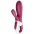 Satisfyer Hot Bunny - pametni vibrator z grelnim nastavkom za klitoris (rdeč)