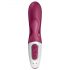 Satisfyer Hot Bunny - pametni vibrator z grelnim nastavkom za klitoris (rdeč)