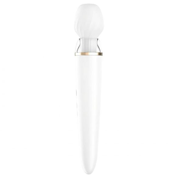 Satisfyer Double Wand-er - pametni masažni vibrator (bel)