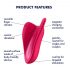 Satisfyer High Fly - polnilni, vodoodporni vibrator za klitoris (magenta)