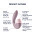 Satisfyer Supernova - akumulatorski, zračnivalovni 2v1 vibrator (roza)