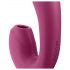 Satisfyer Sunray - polnilni, zračnivalovni 2v1 vibrator (rdeč)