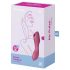 Satisfyer Curvy Trinity 3 - polnilni zračni 2v1 vibrator (rdeč)