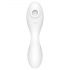 Satisfyer Curvy Trinity 5+ - pametni 2v1 vibrator (bela)