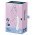 Satisfyer Curvy Trinity 5+ - pametni 2v1 vibrator (bela)