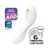 Satisfyer Curvy Trinity 5+ - pametni 2v1 vibrator (bela)