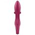 Satisfyer Embrace Me - polnilni vibrator z nastavkom za klitoris (rdeč)