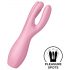 Satisfyer Threesome 3 - polnilni vibrator za klitoris (roza)