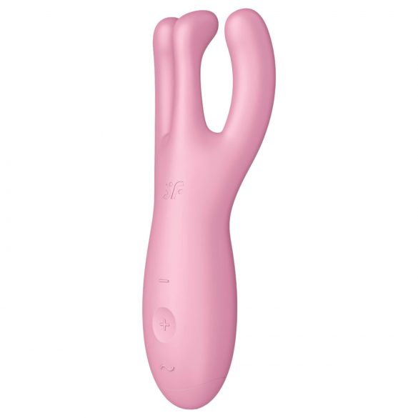 Satisfyer Threesome 4 - pametni klitoralni vibrator (roza)