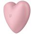 Satisfyer Cutie Heart - polnilni vibrator z zračnimi valovi za klitoris (roza)