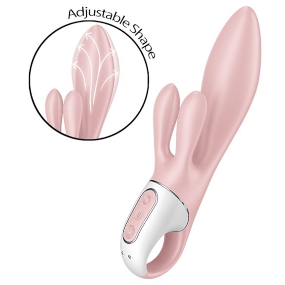 Satisfyer Air Pump Bunny 3 - napihljiv vibrator (roza)