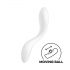 Satisfyer Rrrolling - polnilni, gibljivi G-točka vibrator z valjčkom (bela)