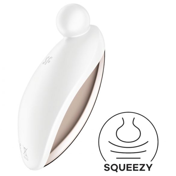 Satisfyer Spot On 2 - polnilni vibrator za klitoris (bela)