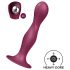 Satisfyer Double Ball-R - uteženi dildo z vakuumskim dnom (rdeč)