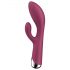 Satisfyer Spinning Rabbit 1 - rotacijski vibrator z ročajem za klitoris (rdeča)