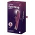 Satisfyer Spinning Rabbit 1 - rotacijski vibrator z ročajem za klitoris (rdeča)