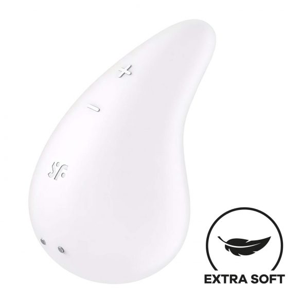 Satisfyer Dew Drop - akumulatorski, vodoodporni vibrator za klitoris (bela)