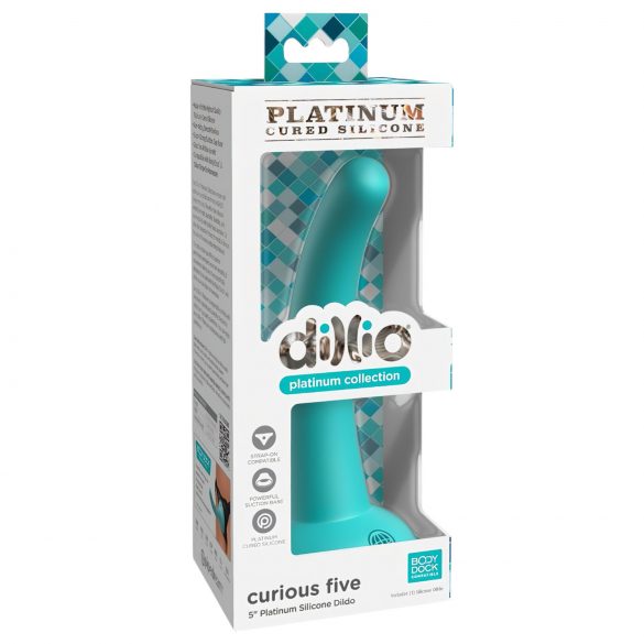 Dillio Curious Five - silikon dildo (15 cm) - turkizen