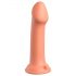 Dillio Veliki Junak - silikonski dildo s priseskom (17 cm) - oranžen