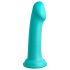 Dillio Veliki Junak - dildo z vakumskim podstavkom (17cm) - turkizna