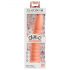 Dillio Wild Thing - rebrasti dildo (19 cm) - oranžen