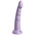 Dillio Slim Seven - prisesalni stimulatorni dildo (20 cm) - vijolični