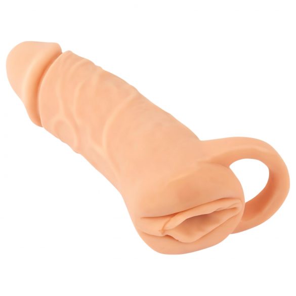 Nature Skin - penisni rokav in umetna vagina - 18 cm (naravno)